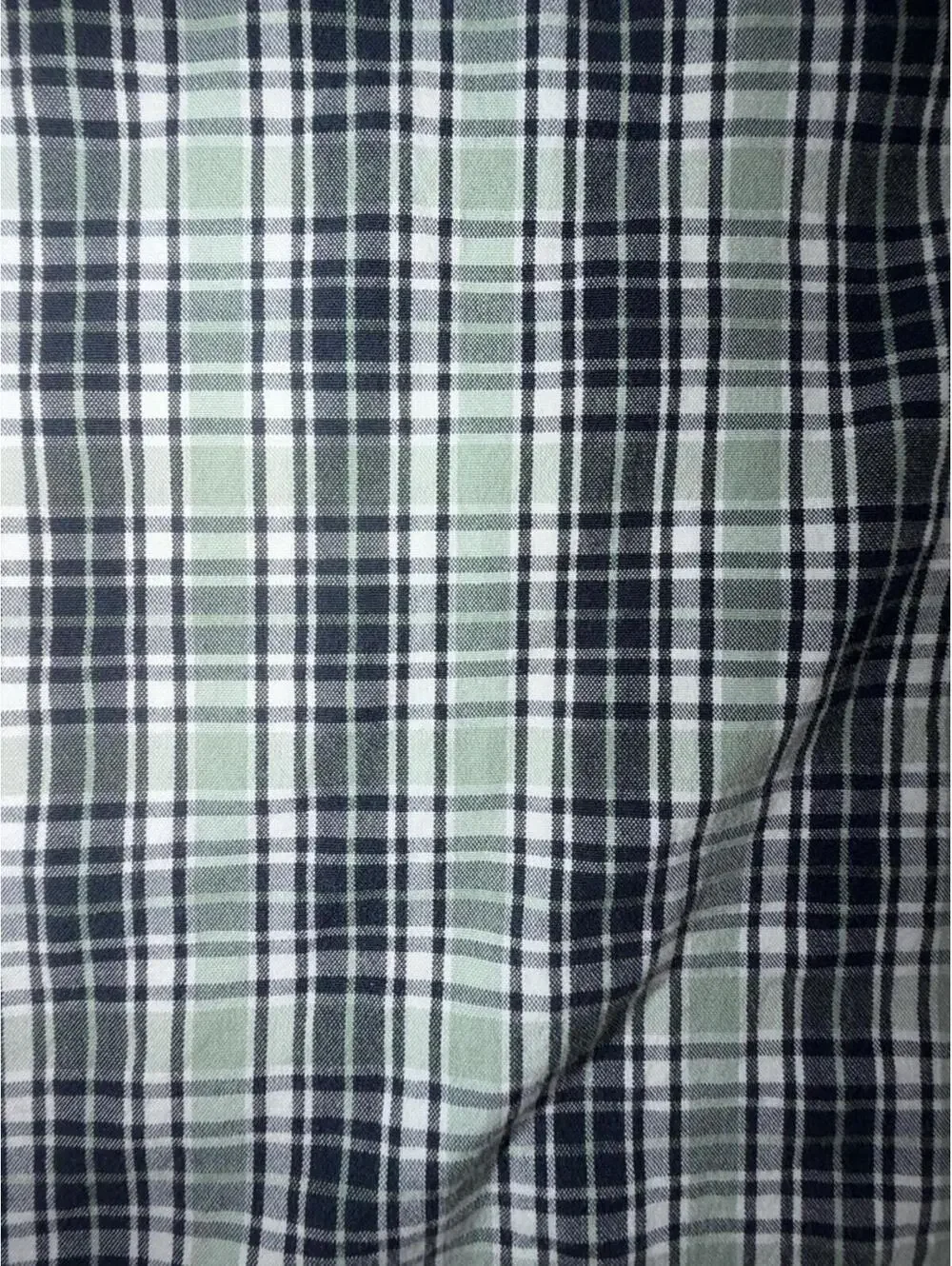 J.Crew Classic Secret Wash Navy & Mint Plaid Button Down Shirt - Size XL